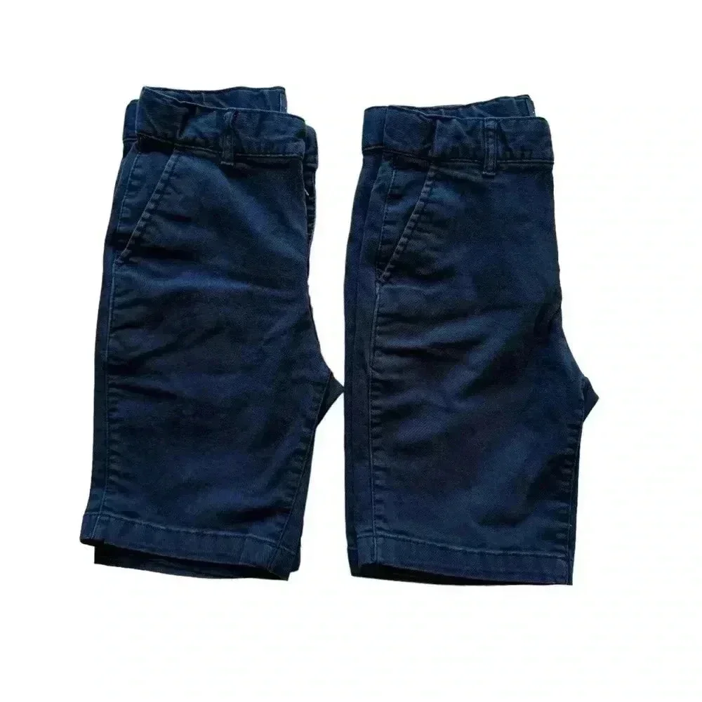 The Children’s Place Navy Pull On School Uniform Soft Short Pants SZ 8 #2166